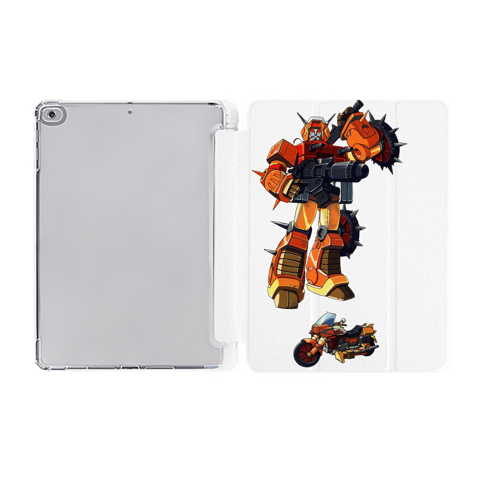 （画像用）  IPad ケース ペン収納付き 三つ折りスタンド PUレザー×シリコン 対応機種9.5/10.5/10.9インチ